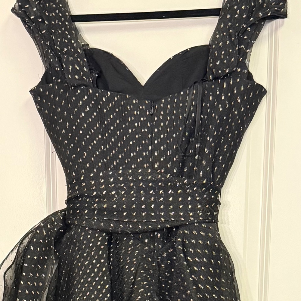 Brand New René Ruiz Strapless Gown with Removable Sleeves & Belt - Picture 3 of 5